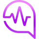 Go Algo Ai logo depicted as a purple speech bubble with an ECG icon inside.